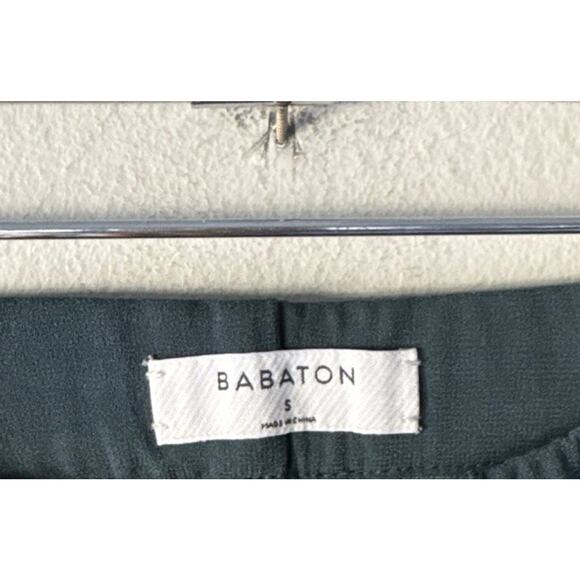 Babaton Aritzia Dark Green Ankle Pull On Pants Women’s Size Small Elastic Waist - Picture 5 of 10